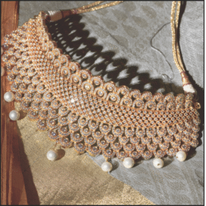 Front home page Golden chocker necklace