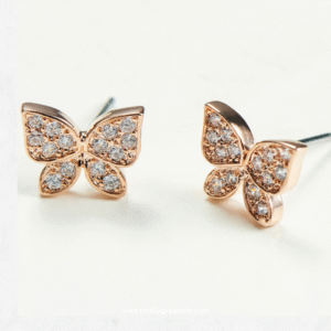 Front home page butterfly stud earrings