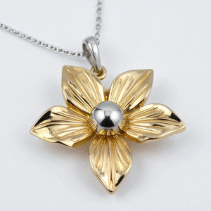 Front home page flower pendant necklace