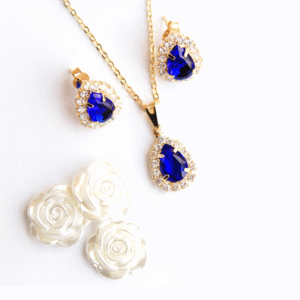 Front home page Blue pendant locket set
